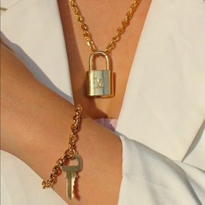 1 Authentic Louis Vuitton padlock key set